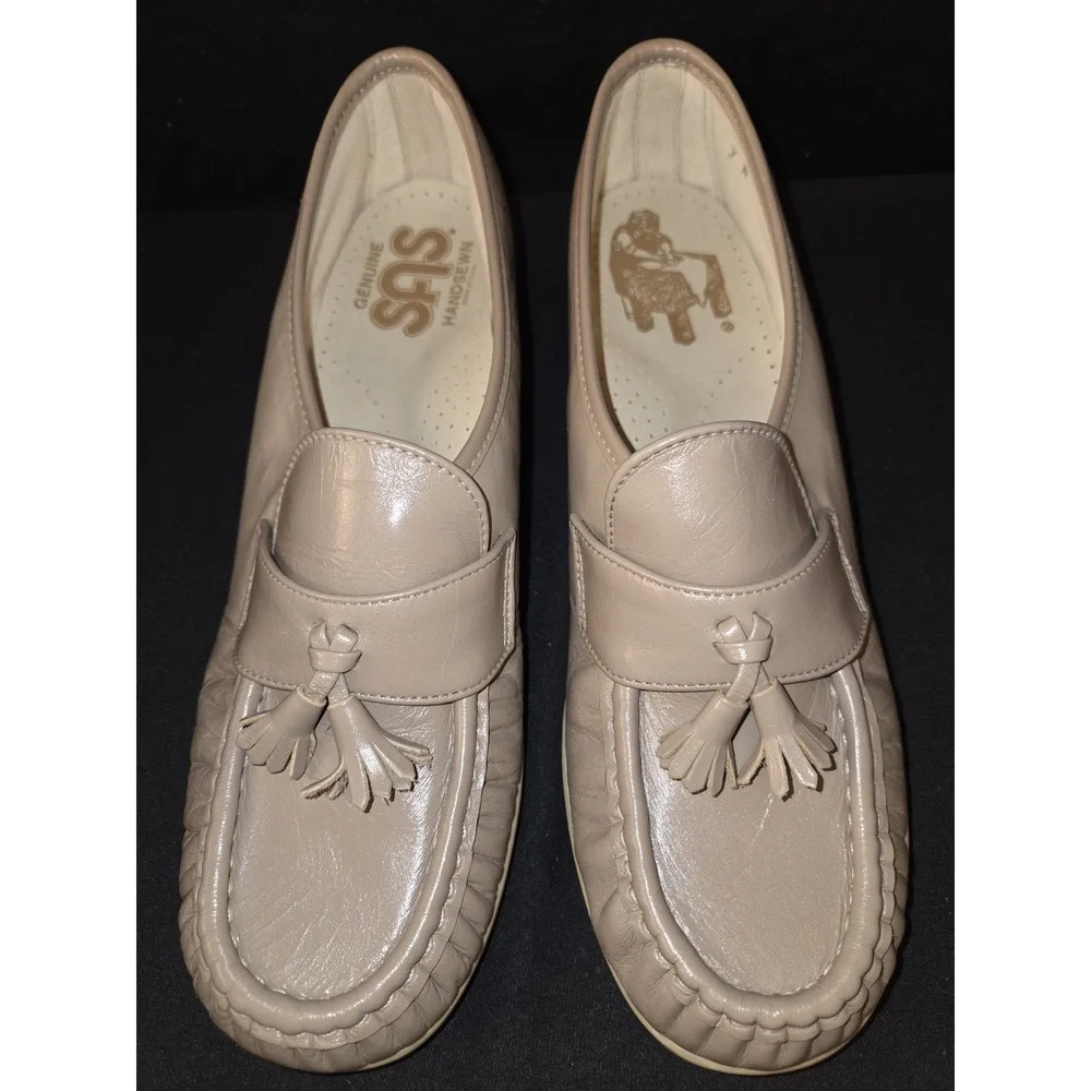 SAS Siesta Lace‎ Up Loafer Tan Womens Size 9 N Width New!